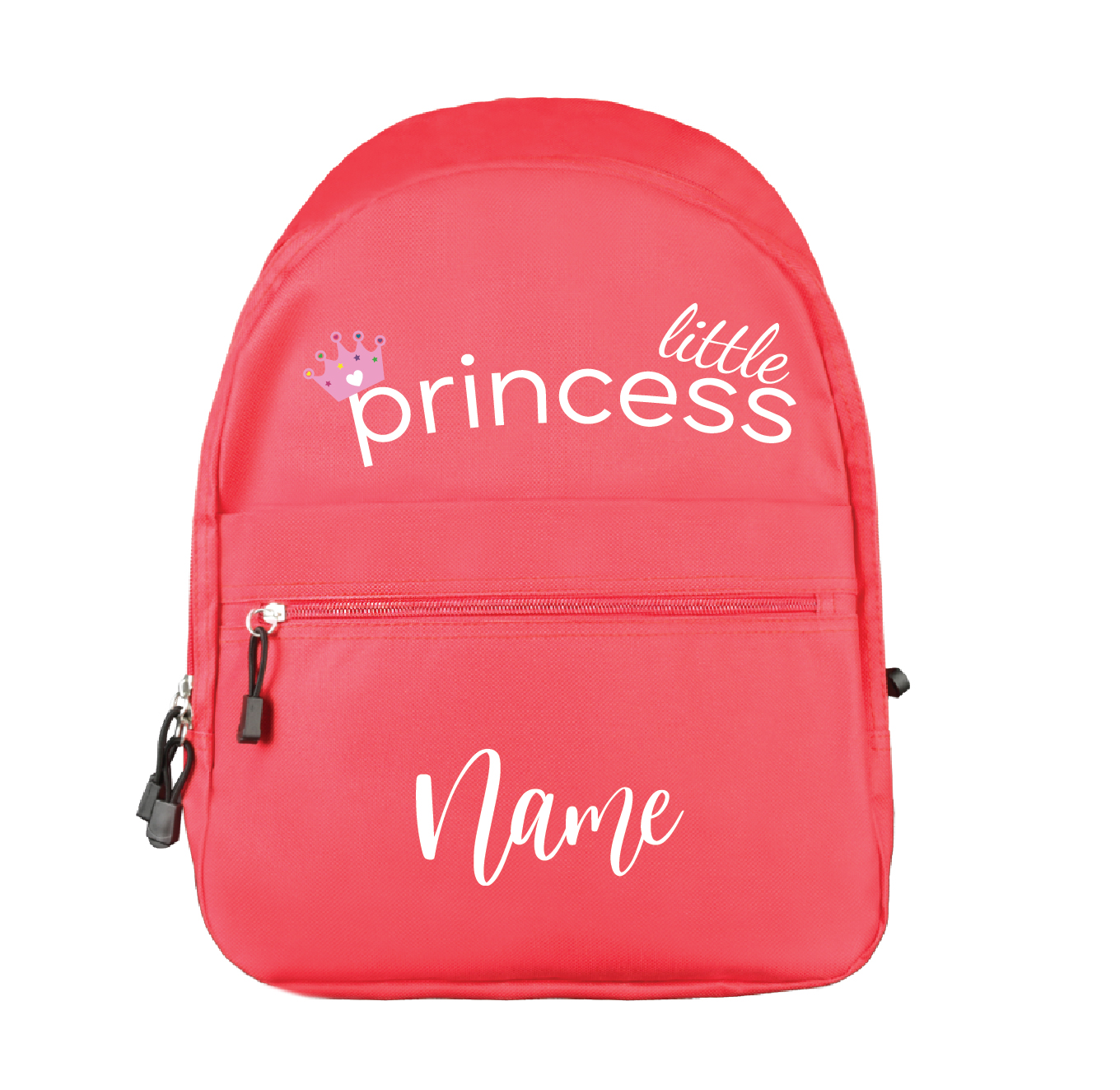 Personalised Little Princess Red Backpack for Girls